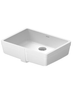 Duravit 0330430017 Vero 18-1/4" L X 12-3/75" W X 6-2/5" H Rectangular Ceramic Undermount Bathroom Sink with Overflow in White