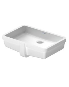 Duravit 0330480022 Vero 19-1/8" L X 12-3/8" W Undermount Vanity Basin with Overflow in White (Drain Sold Separately)