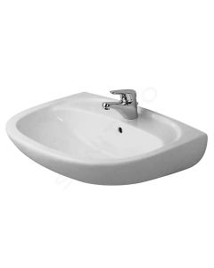 Duravit 0344500000 Duraplus 23.22" L X 15.35" W X 6.88" H Bathroom Sink with Single Faucet Hole in White