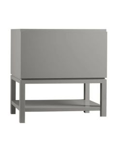 Ronbow 034831-E12 Ariella 31-3/4" W X 19-3/8" D X 33-1/2" H Freestanding Single Bathroom Vanity Base Cabinet in Slate Gray