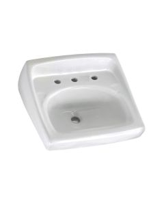American Standard 0356.028.020 Lucerne Wall Mount Porcelain Bathroom Sink in White