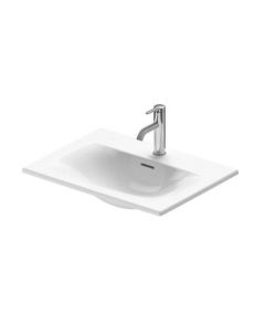 Duravit 0385600000 Vero Air 0385600000 17.75" H X 23.62" L Semi-Recessed Bathroom Sink with Single Faucet Hole in White