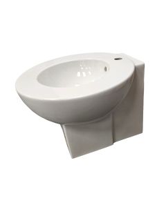 Duravit 0416500000 20" L X 21" W Wall Mounted Single Hole Bathroom Sink with Overflow in White
