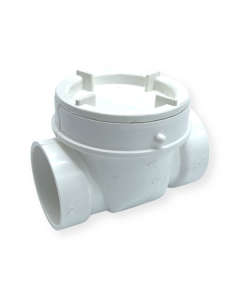 Walrich 0417402  2" PVC Backwater Valve in White