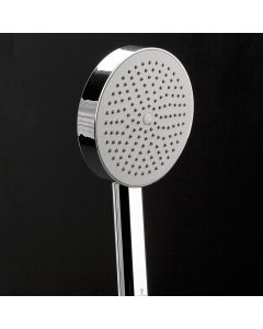 Lacava 0460-CR Minimal Hand-held round shower head with 59" flexible hose, rain jet. in Chrome