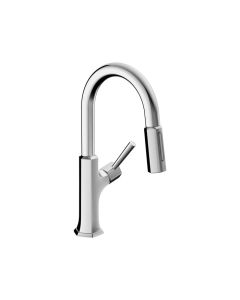 Hansgrohe 04853000 Locarno Prep Kitchen Faucet, 2-Spray Pull-Down, 1.75 GPM in Chrome