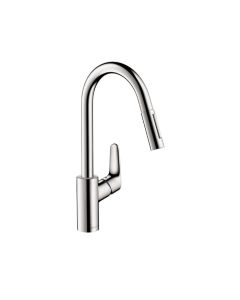 Hansgrohe 04920000 Focus HighArc Kitchen Faucet, 2-Spray Pull-Down, 1.5 GPM in Chrome