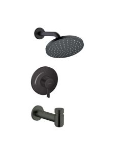 Hansgrohe 04957670 Vernis Blend Pressure Balance Tub/Shower Trim Set, 1.5 GPM in Matte Black (Rough Sold Separately)