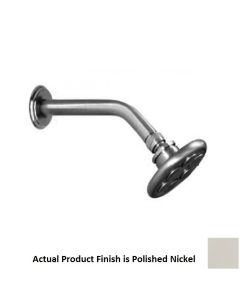 Harrington Brass Works 08-601-014 Windsor 6" L X 4" H X 10" W Shower Head with Dome Spray in Polished Nickel