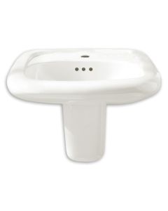 American Standard 0955001EC.020 Murro Pedestal Vitreous China Bathroom Sink in White