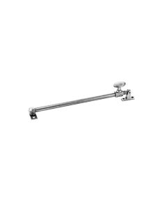 Merit Metal 1001-15 US26 15" Length Window Adjuster with Oval Knob in Polished Chrome