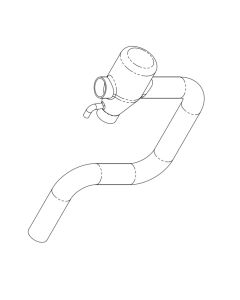 Burnham 105006-01 Replacement Condensate Trap Kit (Includes Trap, Float Switch, Grommet, Coupling, And Clamps)