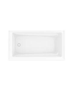 Maax 105512-000-001-001 Exhibit 60"L x 32"W Acrylic Alcove Left-Hand Drain Bathtub in White with Integrated Skirt and Tile Flange