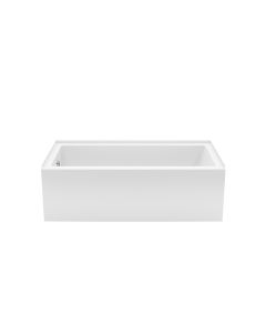 Maax 105815-000-001-002 Rubix 60"L x 30"W Acrylic Alcove Right-Hand Drain Bathtub in White