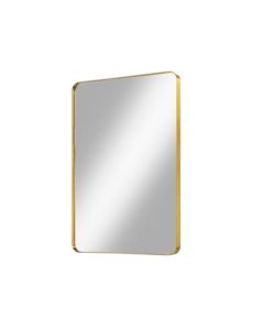 Fairmont Designs 1100-M24BR Reflections 24" W X 1-1/2" L X 36" H Metal Frame Mirror in Brass