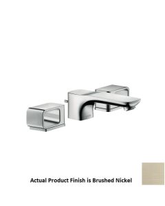 Hansgrohe 11041-821 Urquiola 1.2 GPMWidespread Faucet 50 with Pop-Up Drain in Brushed Nickel