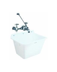 Mustee 16 Utilatub Service Sink Wall, White