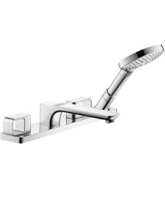 Axor 11446001 Urquiola 4-Hole Roman Tub Set Trim with 1.75 GPM Handshower in Chrome
