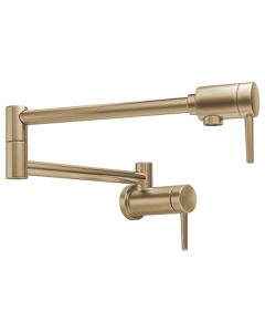 Delta 1165LFCZ Contemporary 4 GPM Wall Mounted Pot Filler in Champagne Bronze