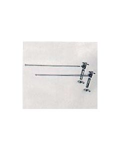 Brasstech 491X/06 1/2" IPS Inlet Traditional Cross Handle Lavatory Supply Kit with 20" Bullnose Rigid Supply Tube