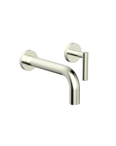 Phylrich 120-16/015 Transition 1.2 GPM Single Handle Wall Mounted Lavatory Set with Lever Handle in Satin Nickel (Rough Sold Separately)