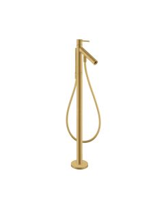 Axor 12456251 Starck Freestanding Tub Filler Trim with 1.75 GPM Handshower in Brushed Gold Optic (Rough Sold Separately)