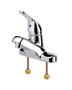 Krowne 12-510L Silver Series 4" Center Deck Mount Single Lever Faucet in Polished Chrome