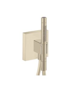 Axor 12627821 ShowerSolutions 1.75 GPM Wall Mounted Multi-Function Hand Shower with Hose and Wall Supply with EcoRight in Brushed Nickel