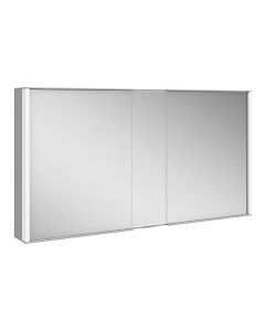 Keuco 12805171351 Royal Match 51.25" Framed Mirrored Medicine Cabinet With Interior Light In Silver Anodized