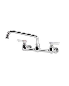 Krowne 12-808L Silver Series 1.8 GPM 8" Center Wall Mounted Faucet with 8" Spout in Polished Chrome