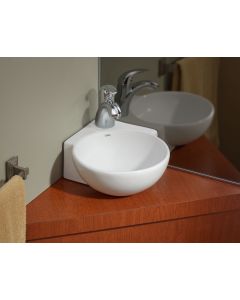 Cheviot 1349-WH-1 CORNER Wall-Mount/Vessel Sink
