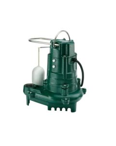 Zoeller 137-0007 Flow-Mate 130 Single Phase Single Seal Submersible Pump, 93 GPM Flow Rate, 1-1/2 IN NPT Outlet, 1/2 HP in Cast Iron 