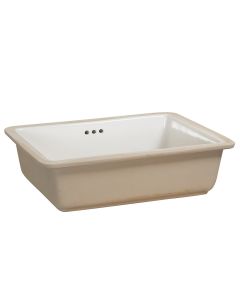 Foremost 14-1713-W 19-7/8" Rectangular Vitreous China Undermount Bathroom Sink with Overflow in White