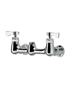 Krowne 14-8Xxl Royal Series 8" Wall Mount Faucet Body With No Spout In Solid Chrome Plated