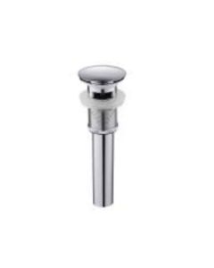 Wal-Rich 1406002 1-1/4" Brass Sink Drains for Vessel Sinks With Overflow in Chrome-Plated