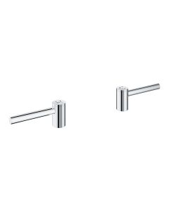 Grohe 14216000 Atrio Lever Handles Pair for Bathroom Sink Faucet in Starlight Chrome