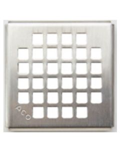 ACO 143126 ShowerDrain 4x4 PointDrain in Polished Chrome