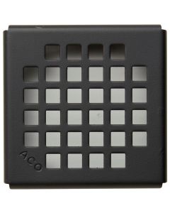 ACO 143127 ShowerDrain 4x4 PointDrain in Matte Black