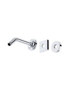 Rohl 1440/6APC 7" Reach Wall Mounted Shower Arm and Flange in Polished Chrome