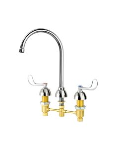 Krowne Metal 14-841L Royal 8" Deck Mount Lavatory Faucet in Polished Chrome