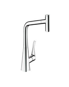 Hansgrohe 14884001 Metris Select HighArc Kitchen Faucet, 1-Spray Pull-Out, 1.75 GPM in Chrome