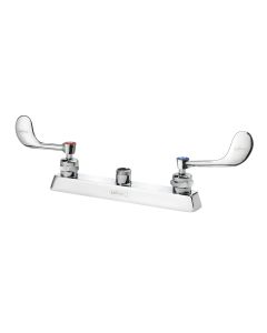 Krowne 15-5Xxl-W Royal Series 8" Deck Mount Faucet Body With Vandal Resistant Wrist Blades Handles In Solid Chrome Plated