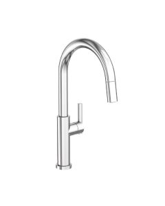 Newport Brass 1500-5143/26 East Linear 1.8 GPM Single Handle Pull Down Spray Kitchen Faucet with Magnetic Docking System in Polished Chrome