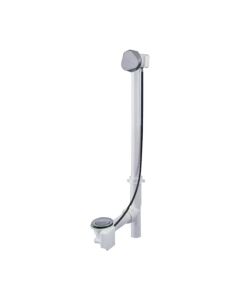 Geberit 150.176.CL.1 Bath Waste and Overflow Tub Drain for 17 to 22 Depth In Bright Brass