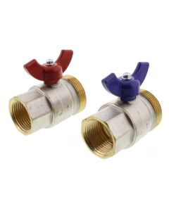 Viega 15056 Manifold Ball Valve Set for Stainless Steel Manifolds (Set of 2)