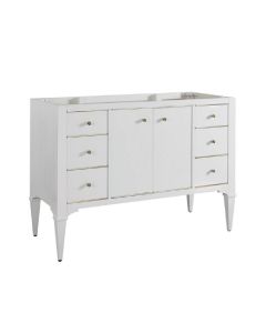 Fairmont Designs 1509-V48A Charlottesville 48" W X 34-1/2" H X 21-1/2" D Freestanding Double Door Bathroom Vanity Base Only in Polar White (Vanity Top Sold Separately)