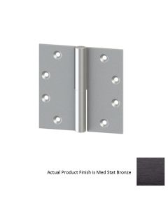 Merit Metal 152 10B 4.5" H X 4.5" W Right Hand Lift off Hinge in Med Stat Bronze