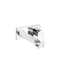 Hansgrohe 31086001 Metris Wall-Mounted Single-Handle Faucet Trim, 1.2 GPM in Chrome (Rough Sold Separately)