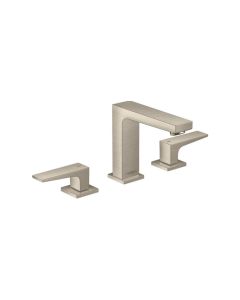 Hansgrohe 32518821 Metropol Widespread Faucet 110 with Lever Handles, 1.2 GPM in Brushed Nickel