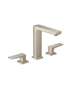 Hansgrohe 32519821 Metropol Widespread Faucet 160 with Lever Handles, 1.2 GPM in Brushed Nickel